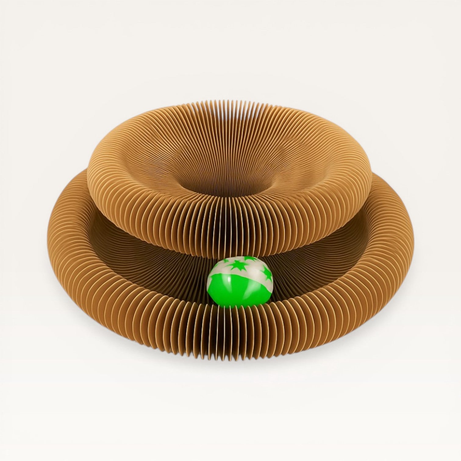Jouet accordéon avec balle et griffoir