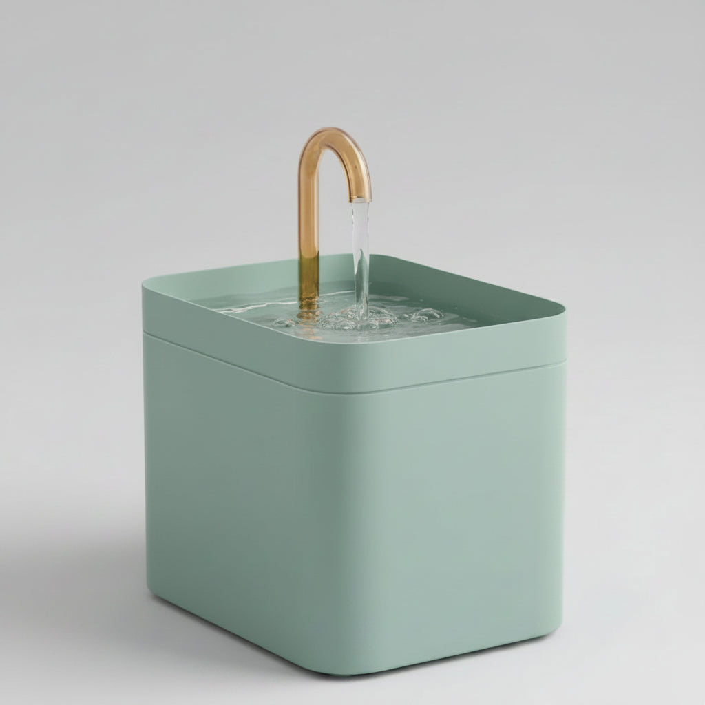 Fontaine a eau blanche pour chat 1.5 litres