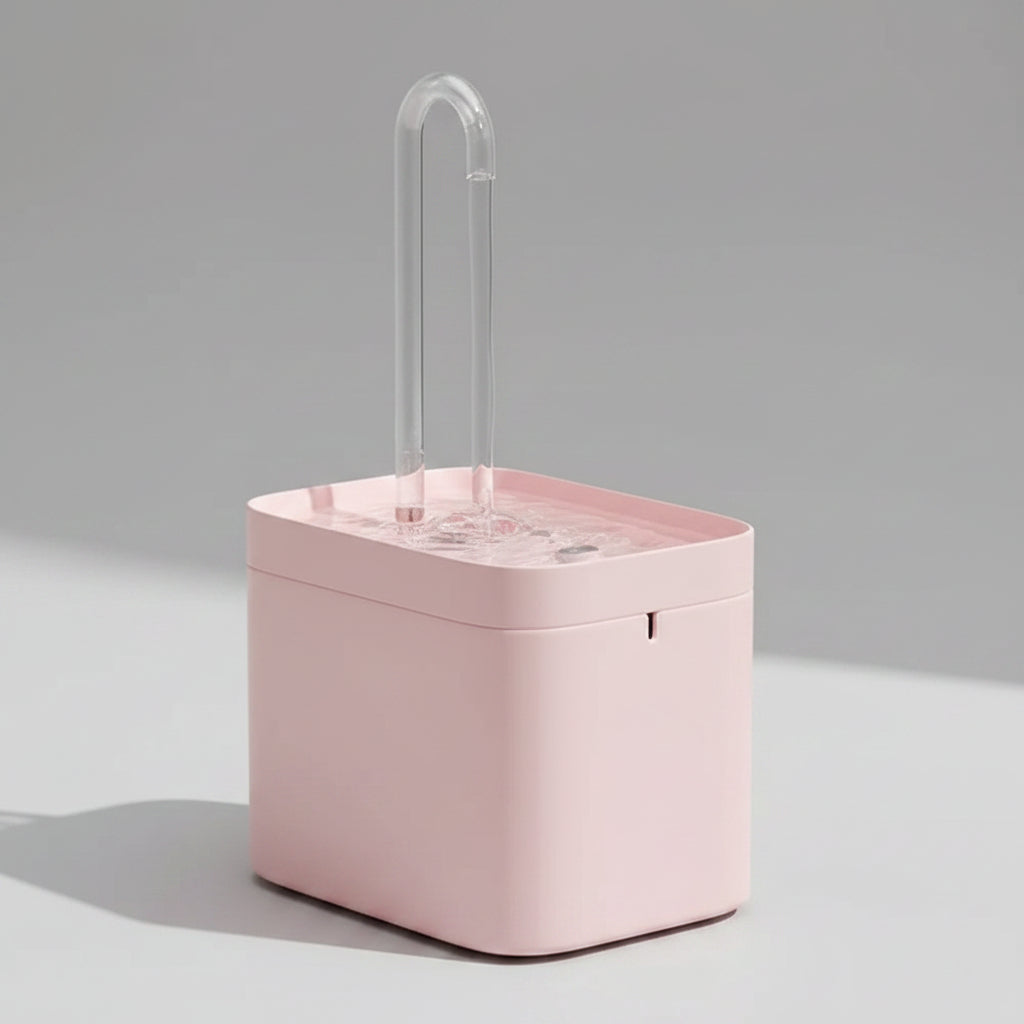Fontaine à eau  rose pour chat 1.5 litres 